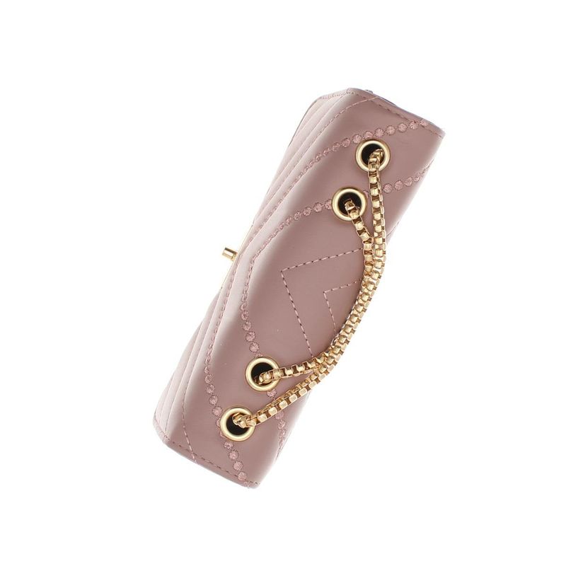 Fashion, accesorii si bijuterii - Femei - Accesorii femei - Genti si rucsacuri femei - Geanta de umar, dama, din material sintetic, ButicCochet, 19x12x6 cm, Lila - GND860 - Infinity.ro