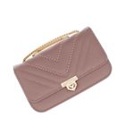 Fashion, accesorii si bijuterii - Femei - Accesorii femei - Genti si rucsacuri femei - Geanta de umar, dama, din material sintetic, ButicCochet, 19x12x6 cm, Lila - GND860 - Infinity.ro