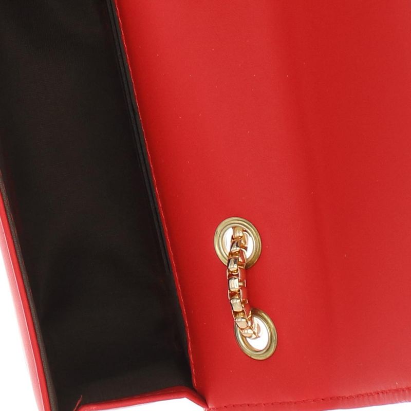 Fashion, accesorii si bijuterii - Femei - Accesorii femei - Genti si rucsacuri femei - Geanta de umar, dama, din material sintetic, ButicCochet, 19x12x6 cm, Rosu - GND907 - Infinity.ro