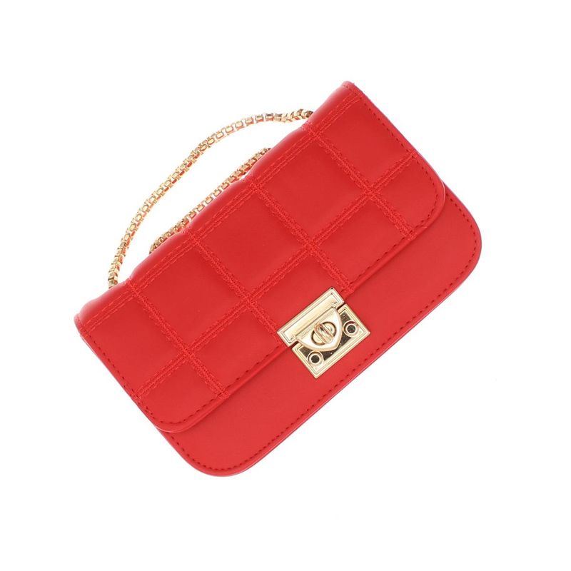 Fashion, accesorii si bijuterii - Femei - Accesorii femei - Genti si rucsacuri femei - Geanta de umar, dama, din material sintetic, ButicCochet, 19x12x6 cm, Rosu - GND916 - Infinity.ro