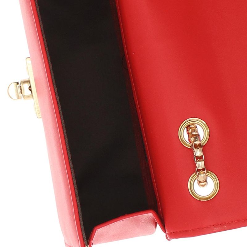 Fashion, accesorii si bijuterii - Femei - Accesorii femei - Genti si rucsacuri femei - Geanta de umar, dama, din material sintetic, ButicCochet, 19x12x6 cm, Rosu - GND916 - Infinity.ro
