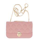 Fashion, accesorii si bijuterii - Femei - Accesorii femei - Genti si rucsacuri femei - Geanta de umar, dama, din material sintetic, ButicCochet, 19x12x6 cm, Roz - GND904 - Infinity.ro