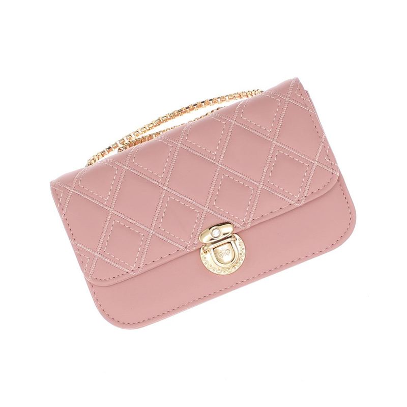 Fashion, accesorii si bijuterii - Femei - Accesorii femei - Genti si rucsacuri femei - Geanta de umar, dama, din material sintetic, ButicCochet, 19x12x6 cm, Roz - GND904 - Infinity.ro