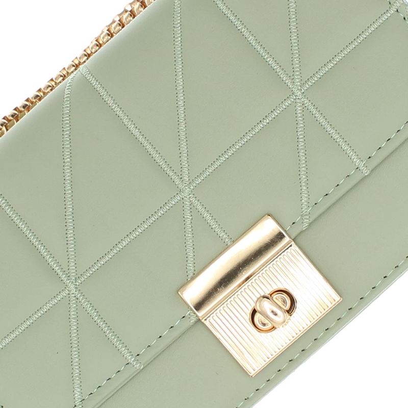 Fashion, accesorii si bijuterii - Femei - Accesorii femei - Genti si rucsacuri femei - Geanta de umar, dama, din material sintetic, ButicCochet, 19x12x6 cm, Verde - GND909 - Infinity.ro