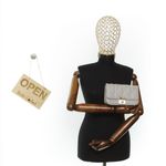 Fashion, accesorii si bijuterii - Femei - Accesorii femei - Genti si rucsacuri femei - Geanta de umar, dama, din material sintetic, ButicCochet, 19x12x6 cm, Gri - GND913 - Infinity.ro