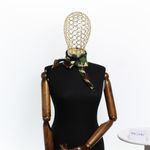 Fashion, accesorii si bijuterii - Femei - Accesorii femei - Esarfe si fulare femei - Bandana din bumbac, dimensiune 55 x 55 cm, imprimeu Army, Buticcochet, Kaki - ES2207 - Infinity.ro