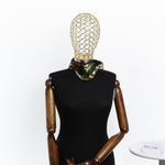 Fashion, accesorii si bijuterii - Femei - Accesorii femei - Esarfe si fulare femei - Bandana din bumbac, dimensiune 55 x 55 cm, imprimeu Army, Buticcochet, Kaki - ES2207 - Infinity.ro