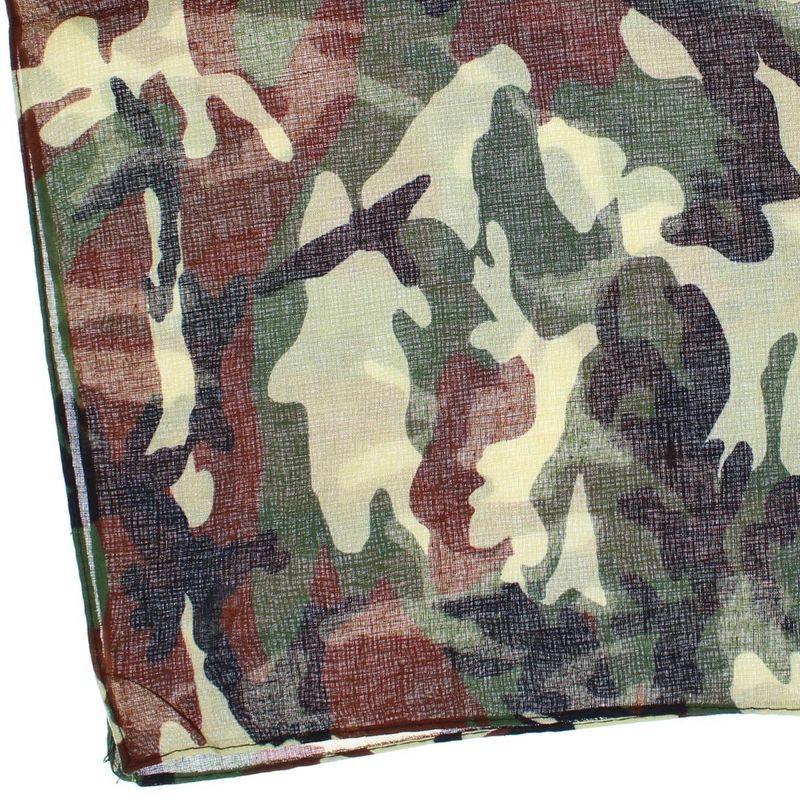Fashion, accesorii si bijuterii - Femei - Accesorii femei - Esarfe si fulare femei - Bandana din bumbac, dimensiune 55 x 55 cm, imprimeu Army, Buticcochet, Kaki - ES2207 - Infinity.ro