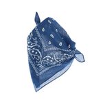 Fashion, accesorii si bijuterii - Femei - Accesorii femei - Esarfe si fulare femei - Bandana din bumbac, dimensiune 55 x 55 cm, imprimeu mandala, Buticcochet, Albastru inchis - ES2204 - Infinity.ro