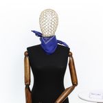 Fashion, accesorii si bijuterii - Femei - Accesorii femei - Esarfe si fulare femei - Bandana din bumbac, dimensiune 55 x 55 cm, Buticcochet, imprimeu stilizat, Albastru electric - ES2225 - Infinity.ro