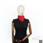 Fashion, accesorii si bijuterii - Femei - Accesorii femei - Esarfe si fulare femei - Bandana din bumbac, dimensiune 55 x 55 cm, Buticcochet, model uni, Rosu - ES2227 - Infinity.ro