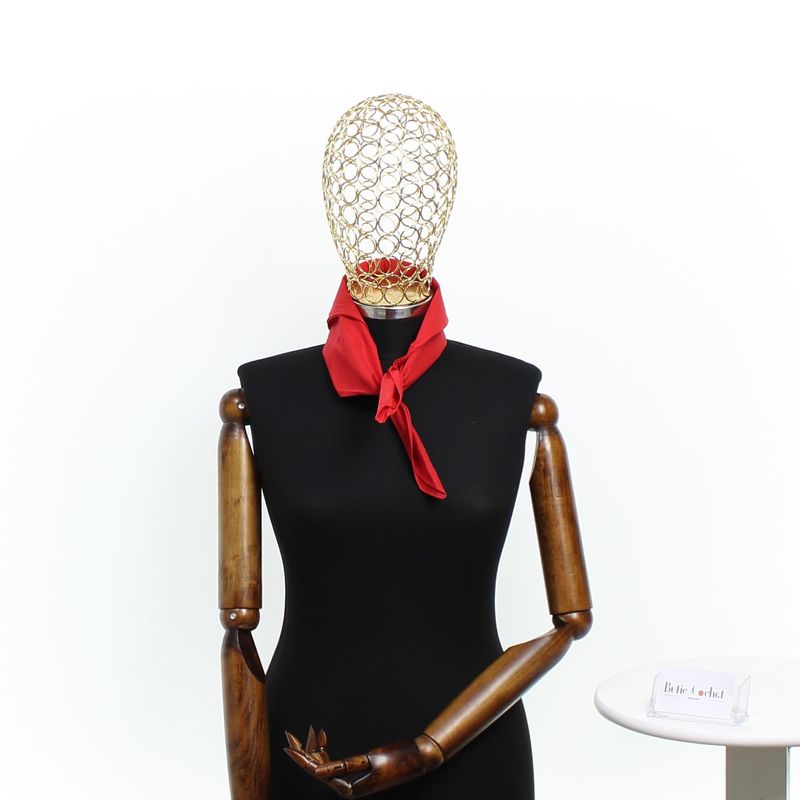 Fashion, accesorii si bijuterii - Femei - Accesorii femei - Esarfe si fulare femei - Bandana din bumbac, dimensiune 55 x 55 cm, Buticcochet, model uni, Rosu - ES2227 - Infinity.ro