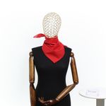 Fashion, accesorii si bijuterii - Femei - Accesorii femei - Esarfe si fulare femei - Bandana din bumbac, dimensiune 55 x 55 cm, Buticcochet, model uni, Rosu - ES2227 - Infinity.ro