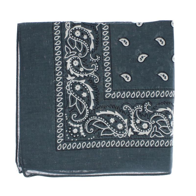 Fashion, accesorii si bijuterii - Femei - Accesorii femei - Esarfe si fulare femei - Bandana din bumbac, dimensiune 55 x 55 cm, imprimeu mandala, Buticcochet, Gri inchis - ES2202 - Infinity.ro