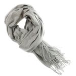 Fashion, accesorii si bijuterii - Femei - Accesorii femei - Esarfe si fulare femei - Esarfa dama, din lana, Buticcochet, 70x190 cm, model Uni, Gri - ES3124 - Infinity.ro