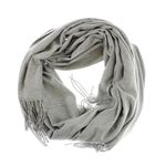 Fashion, accesorii si bijuterii - Femei - Accesorii femei - Esarfe si fulare femei - Esarfa dama, din lana, Buticcochet, 70x190 cm, model Uni, Gri - ES3124 - Infinity.ro