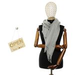 Fashion, accesorii si bijuterii - Femei - Accesorii femei - Esarfe si fulare femei - Esarfa dama, din lana, Buticcochet, 70x190 cm, model Uni, Gri - ES3124 - Infinity.ro