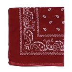 Fashion, accesorii si bijuterii - Femei - Accesorii femei - Esarfe si fulare femei - Bandana din bumbac, dimensiune 55 x 55 cm, imprimeu mandala, Buticcochet, Visiniu - ES2195 - Infinity.ro