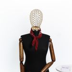 Fashion, accesorii si bijuterii - Femei - Accesorii femei - Esarfe si fulare femei - Bandana din bumbac, dimensiune 55 x 55 cm, imprimeu mandala, Buticcochet, Visiniu - ES2195 - Infinity.ro