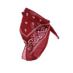 Fashion, accesorii si bijuterii - Femei - Accesorii femei - Esarfe si fulare femei - Bandana din bumbac, dimensiune 55 x 55 cm, imprimeu mandala, Buticcochet, Visiniu - ES2195 - Infinity.ro