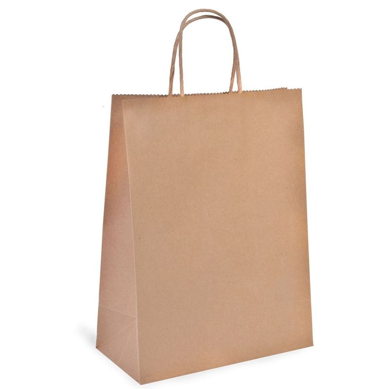 Market - Cadouri - Pungi cadou si accesorii - Sacosa pentru cadou Kraft Maro, 22x11x29cm - Infinity.ro