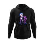 Fashion, accesorii si bijuterii - Barbati - Imbracaminte - Hanorace barbati - Hanorac barbati League of Legends Champion Jinx Magic Gun LoL, negru, marime 2XL - Infinity.ro