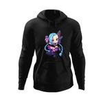 Fashion, accesorii si bijuterii - Barbati - Imbracaminte - Hanorace barbati - Hanorac barbati League of Legends Jinks LoL Fan Art Girl, negru, marime 2XL - Infinity.ro
