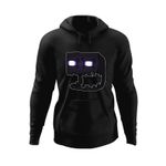 Fashion, accesorii si bijuterii - Barbati - Imbracaminte - Hanorace barbati - Hanorac barbati Minecraft Enderman Speriat, negru, marime 2XL - Infinity.ro