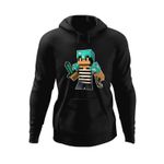 Fashion, accesorii si bijuterii - Barbati - Imbracaminte - Hanorace barbati - Hanorac barbati Minecraft Green Skin, negru, marime 2XL - Infinity.ro