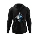 Fashion, accesorii si bijuterii - Barbati - Imbracaminte - Hanorace barbati - Hanorac barbati Mortal Kombat Holding Chackra Blue Magic Armour, negru, marime 2XL - Infinity.ro