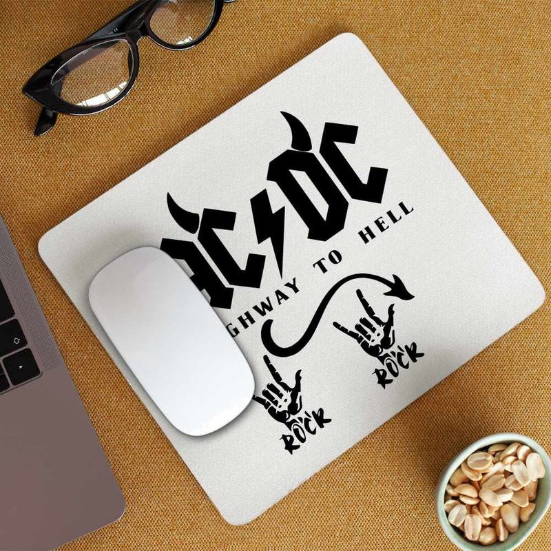 PC, gaming si accesorii - Periferice PC - Mousepad - Mousepad AC/DC Highway To Hell ACDC Merch, 21x19cm - Infinity.ro