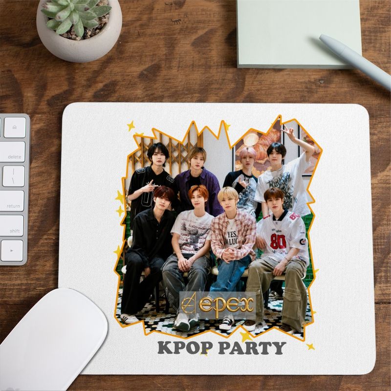 PC, gaming si accesorii - Periferice PC - Mousepad - Mousepad Epex Kpop Party Merch, 21x19cm - Infinity.ro