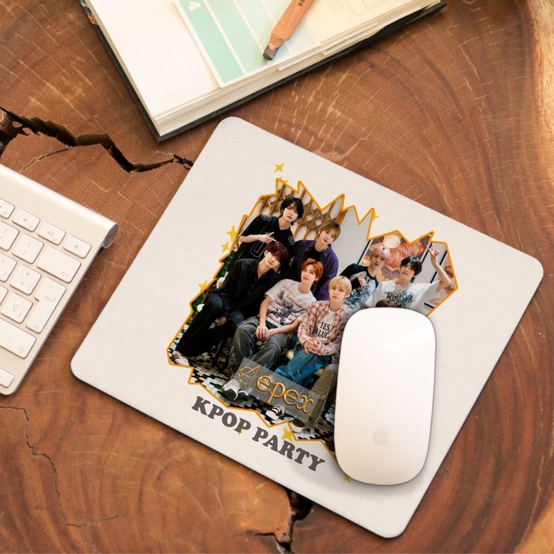 PC, gaming si accesorii - Periferice PC - Mousepad - Mousepad Epex Kpop Party Merch, 21x19cm - Infinity.ro