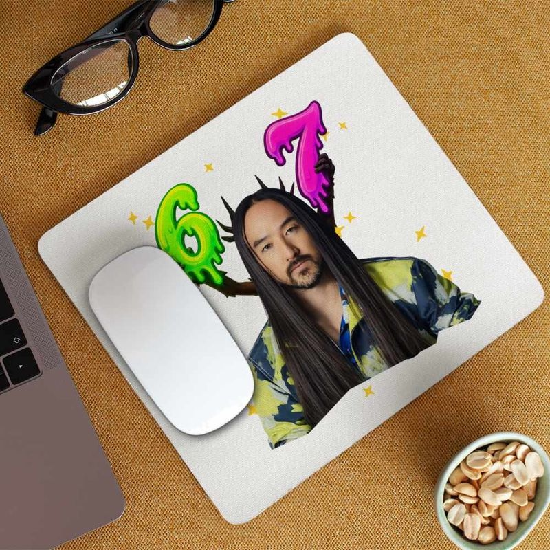 PC, gaming si accesorii - Periferice PC - Mousepad - Mousepad Steve Aoki Vibe, 21x19cm - Infinity.ro