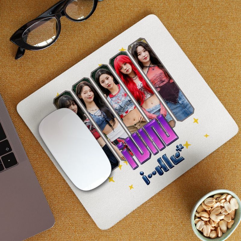 PC, gaming si accesorii - Periferice PC - Mousepad - Mousepad I-dle Kpop Yuqi Soyeon Merch Gidle, 21x19cm - Infinity.ro