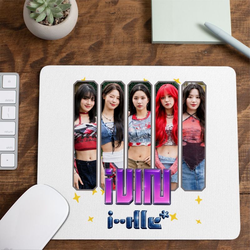 PC, gaming si accesorii - Periferice PC - Mousepad - Mousepad I-dle Kpop Yuqi Soyeon Merch Gidle, 21x19cm - Infinity.ro