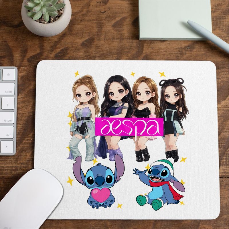 PC, gaming si accesorii - Periferice PC - Mousepad - Mousepad Aespa Kpop Fest, 21x19cm - Infinity.ro