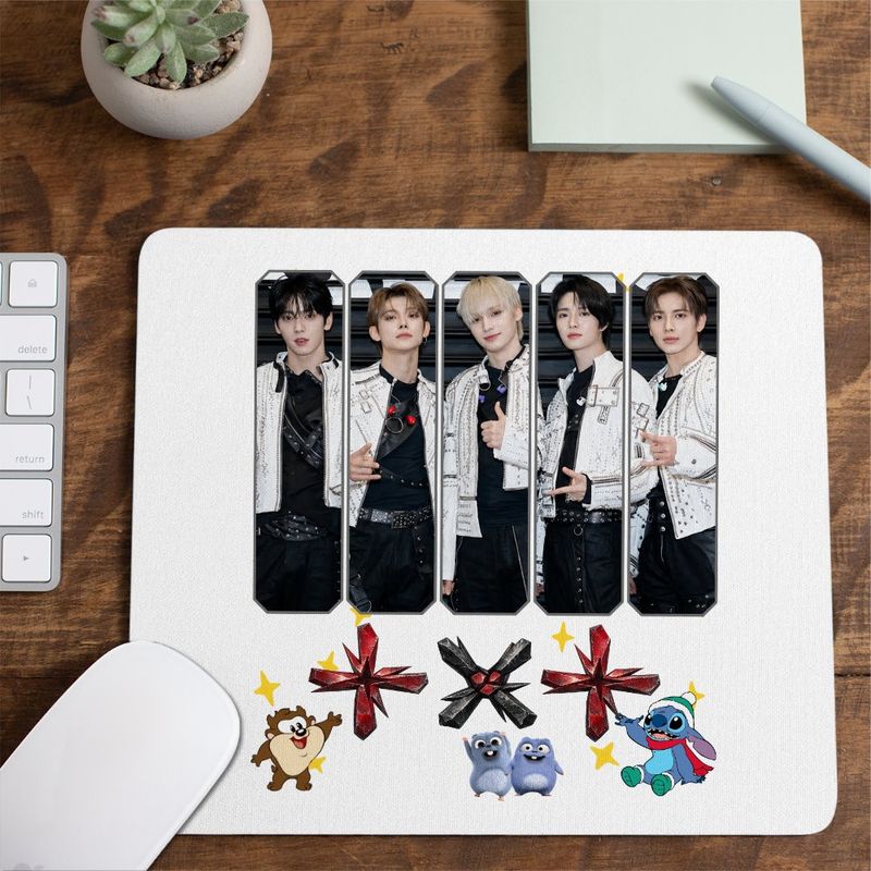 PC, gaming si accesorii - Periferice PC - Mousepad - Mousepad Tomorrow X Together Kpop Party Merch, 21x19cm - Infinity.ro