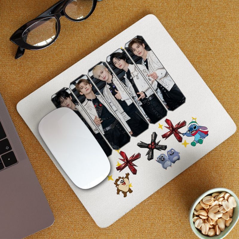PC, gaming si accesorii - Periferice PC - Mousepad - Mousepad Tomorrow X Together Kpop Party Merch, 21x19cm - Infinity.ro