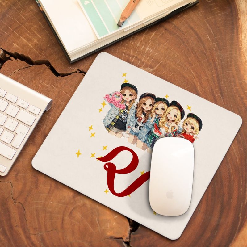 PC, gaming si accesorii - Periferice PC - Mousepad - Mousepad Red Velvet Merch Kpop, 21x19cm - Infinity.ro