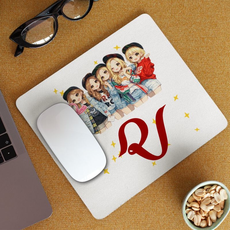 PC, gaming si accesorii - Periferice PC - Mousepad - Mousepad Red Velvet Merch Kpop, 21x19cm - Infinity.ro