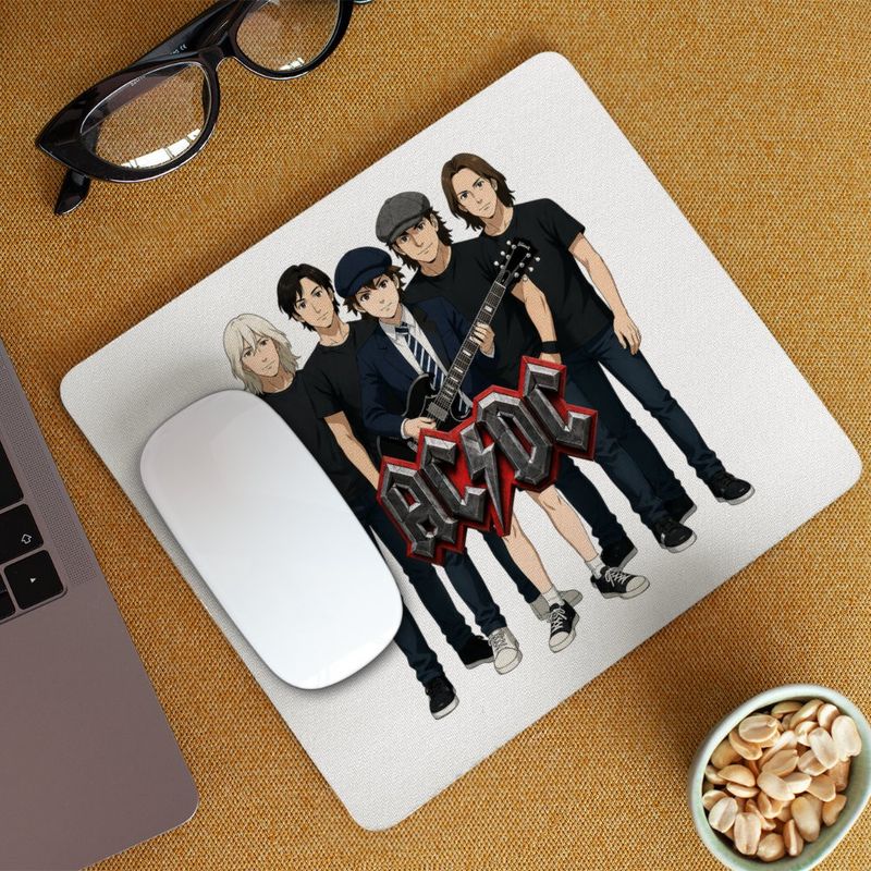 PC, gaming si accesorii - Periferice PC - Mousepad - Mousepad ACDC Cartoon Merch, 21x19cm - Infinity.ro