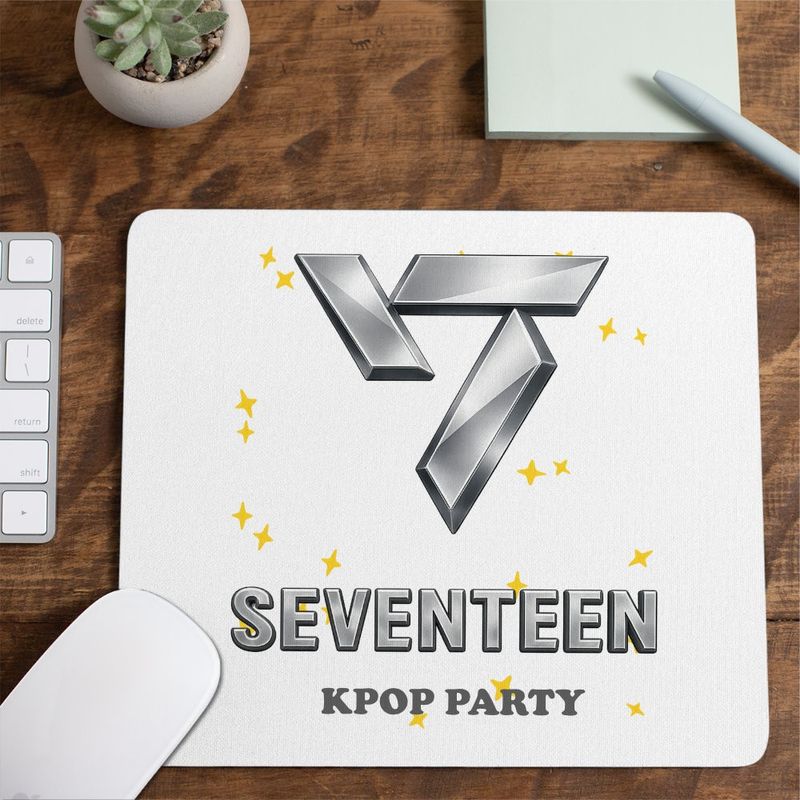 PC, gaming si accesorii - Periferice PC - Mousepad - Mousepad Seventeen Kpop Junhui Merch, 21x19cm - Infinity.ro
