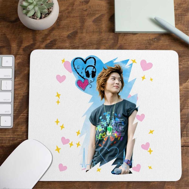 PC, gaming si accesorii - Periferice PC - Mousepad - Mousepad Kpop Taemin Vibe, 21x19cm - Infinity.ro