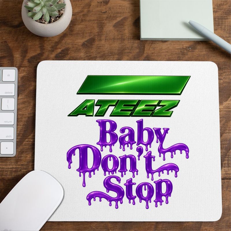 PC, gaming si accesorii - Periferice PC - Mousepad - Mousepad Ateez Merch Kpop, 21x19cm - Infinity.ro