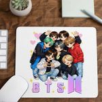 PC, gaming si accesorii - Periferice PC - Mousepad - Mousepad BTS Kpop Style, 21x19cm - Infinity.ro