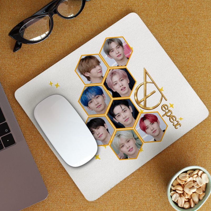 PC, gaming si accesorii - Periferice PC - Mousepad - Mousepad Epex All Gang Kpop Merch, 21x19cm - Infinity.ro