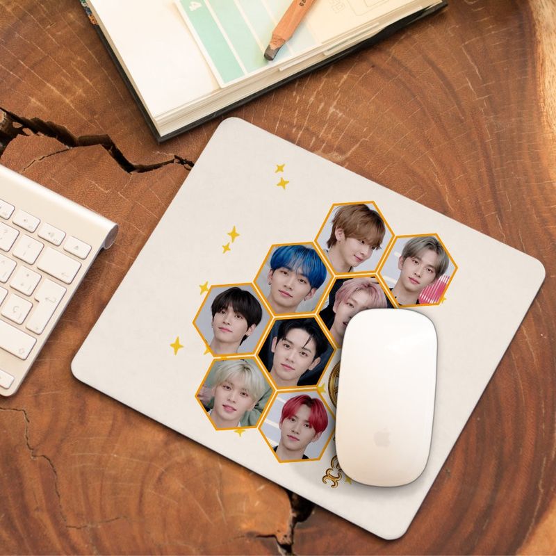 PC, gaming si accesorii - Periferice PC - Mousepad - Mousepad Epex All Gang Kpop Merch, 21x19cm - Infinity.ro