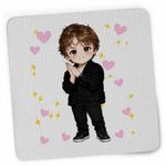 PC, gaming si accesorii - Periferice PC - Mousepad - Mousepad Lewis Capaldi Chibi Cartoon, 21x19cm - Infinity.ro