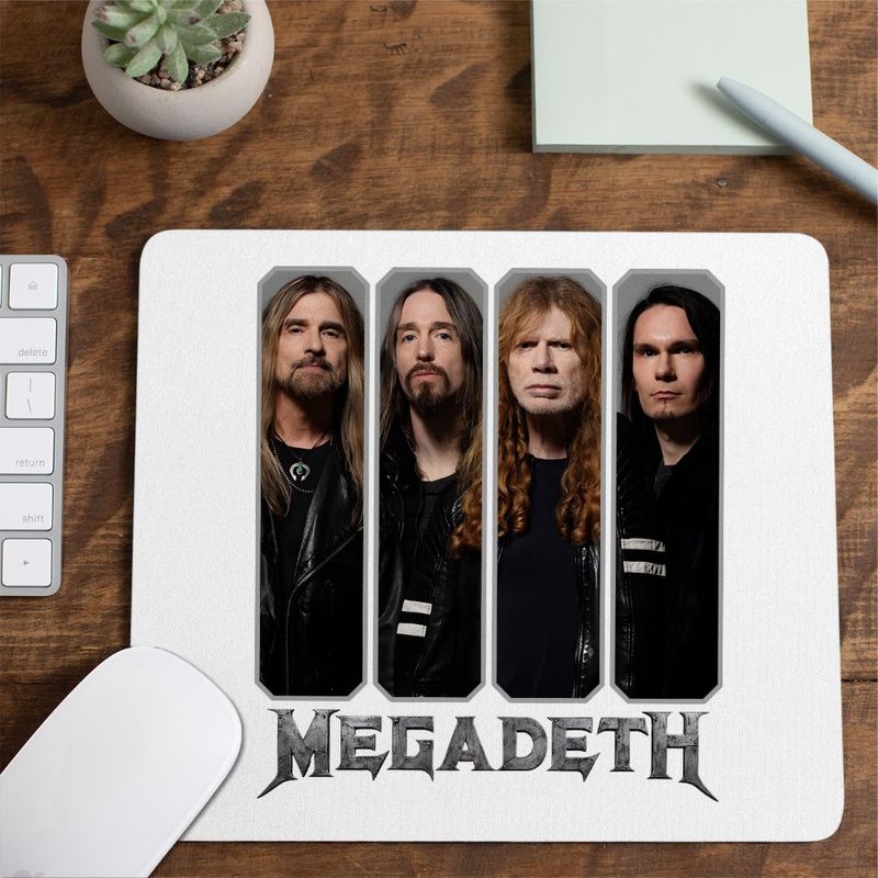 PC, gaming si accesorii - Periferice PC - Mousepad - Mousepad Megadeth Legend Heave Metal, 21x19cm - Infinity.ro
